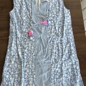 Vineyard Vines Blue and White Floral Dress